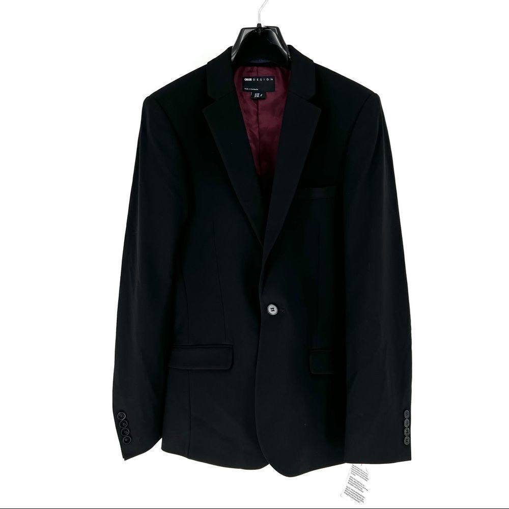 ASOS Design Men's Super Skinny Suit Black- US 38R